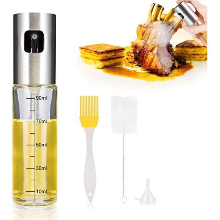 Ceboic Vaporisateur Huile, 200ML Qualité Alimentaire Pulvérisateur Huile d'Olive en Verre