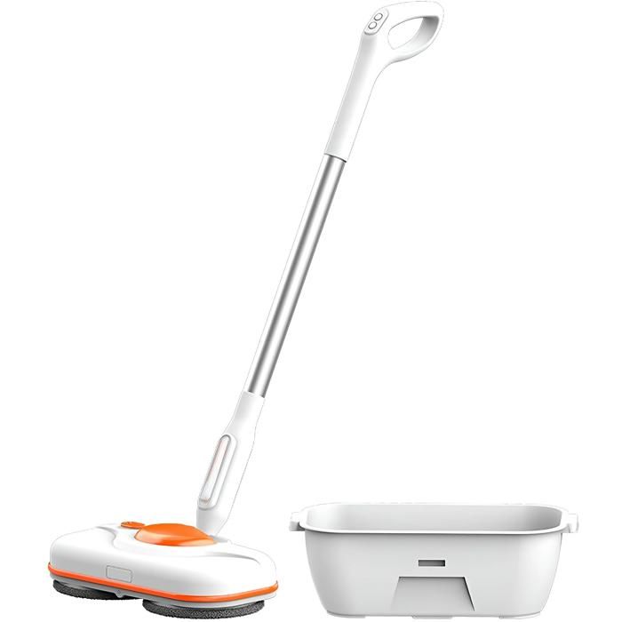 Balai électrique spot LED design ergonomique nettoyage en profondeur réglable librement blanc