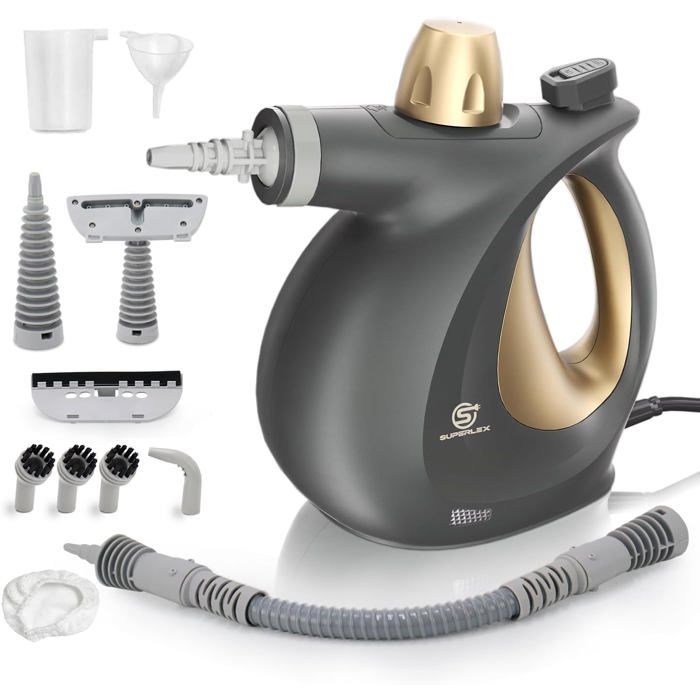 Nettoyeur Vapeur Manuel 1050 W Nettoyeur Vapeur À Main Avec Réservoir DEau De 350 Ml Buse Rotative À 180° Haute Pression - Msd Sante Animale