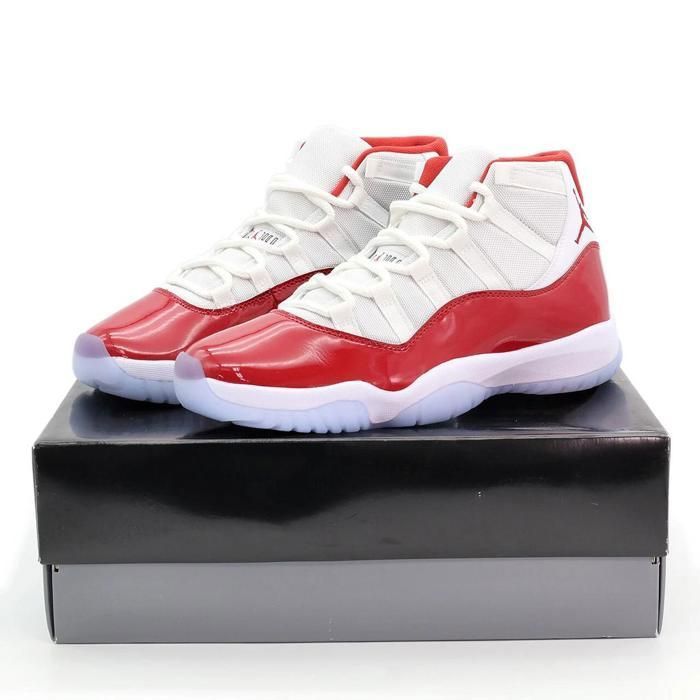 CHAUSSURES DE BASKET-BALL CT8012-116 Nike Air Jordan 11 Cherry Varsity Red White Black (Mens)