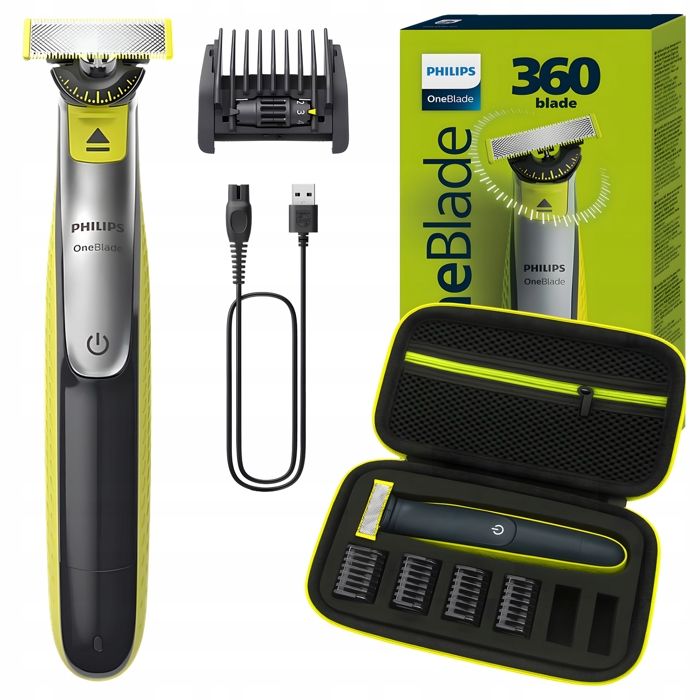 Rasoir Philips OneBlade 360 QP2734/23 - 1 à 5 mm - 60 min - Wet & Dry - étui Rasoir Philips OneBlade 360 QP2734/23 - 1 à 5 mm - 60 min - Wet & Dry - étui