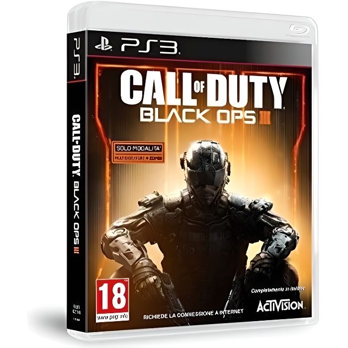Jeu PS3 - Activision - Call Of Duty Black Ops III - Tir Fps - Multijoueur