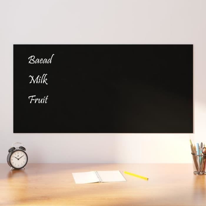 DOLLAR BOSS Tableau Noir Magnétique 45x60 Cm - Cadre Bois Rustique, Surface Acier Porcelaine, Fixation Murale