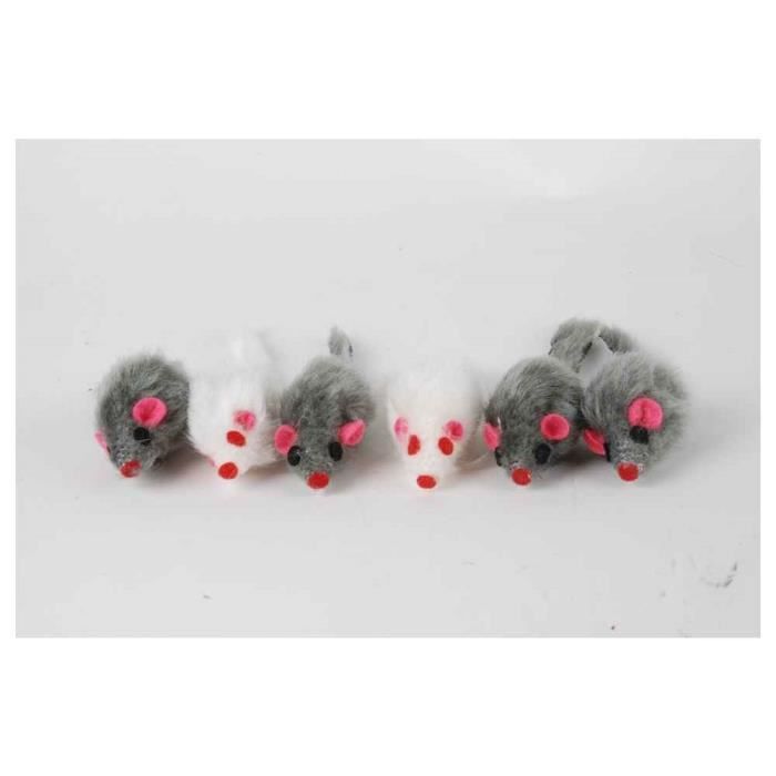 Animalis Jouet Pack De Souris Peluche Pour Chat X6 Cdiscount