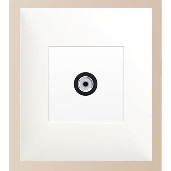 ARNOULD Prise télévision simple carré en saillie blanc