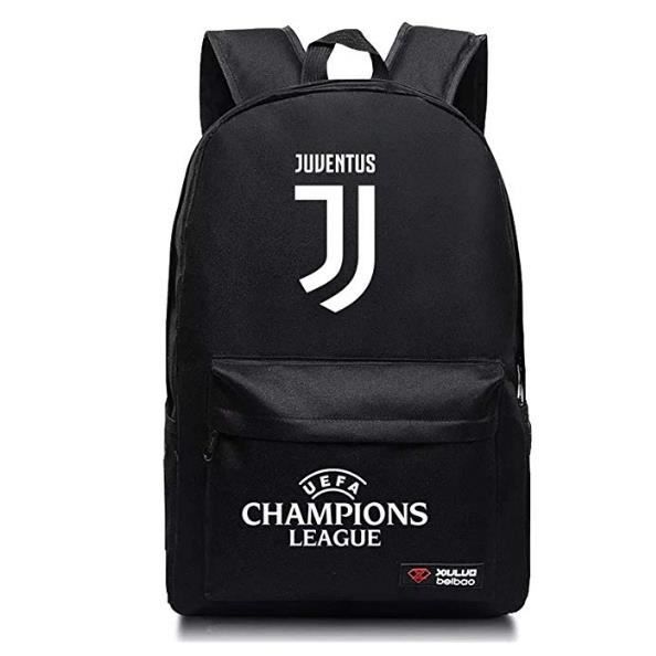 Juventus Fans Sac a dos d etudiant de sac d epaule d adolescent Cartable Noir Cdiscount Sport