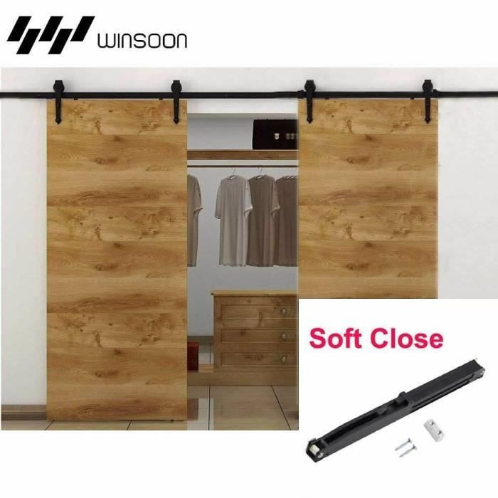 Cintres Muraux Style Fleche Ancienne Style Fer Coulissant Double Grange Portes En Bois Rustiques Fermeture Douce Quincaillerie Achat Vente Porte Coulissante Cintres Muraux Style Fleche Cdiscount