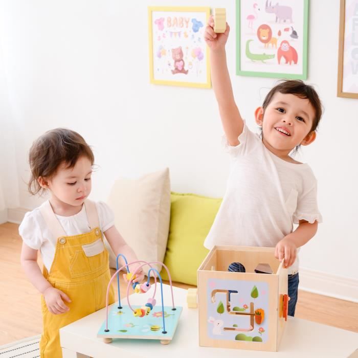 Grand Cube D Activite En Bois 4 En 1 Jeu D Eveil 1 An Premier Age Educatif Apprentissage Bebe Teamson Kids Ps T0006 Cdiscount Jeux Jouets Grand Cube D Activite En Bois 4 En 1 Jeu D Eveil 1 An Premier Age Educatif Apprentissage Bebe Teamson Kids Ps T0006 Cdiscount Jeux Jouets