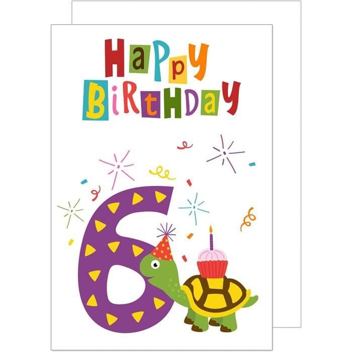 Carte D'anniversaire De Qualité Supérieure Pour 4ème Anniversaire Avec