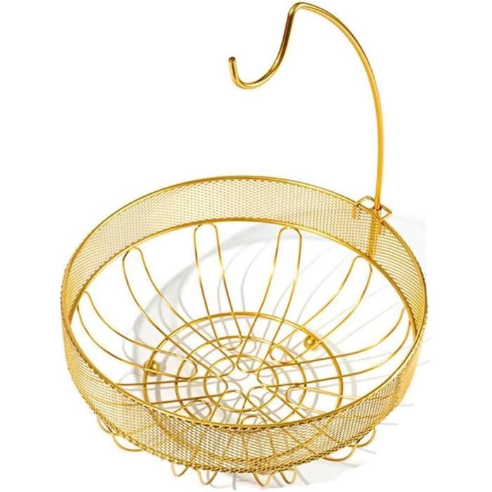 Corbeille à Fruits Avec Pied Et Trous De Drainage - Diamètre 25 Cm, Hauteur 11 Cm, Couleur Beige