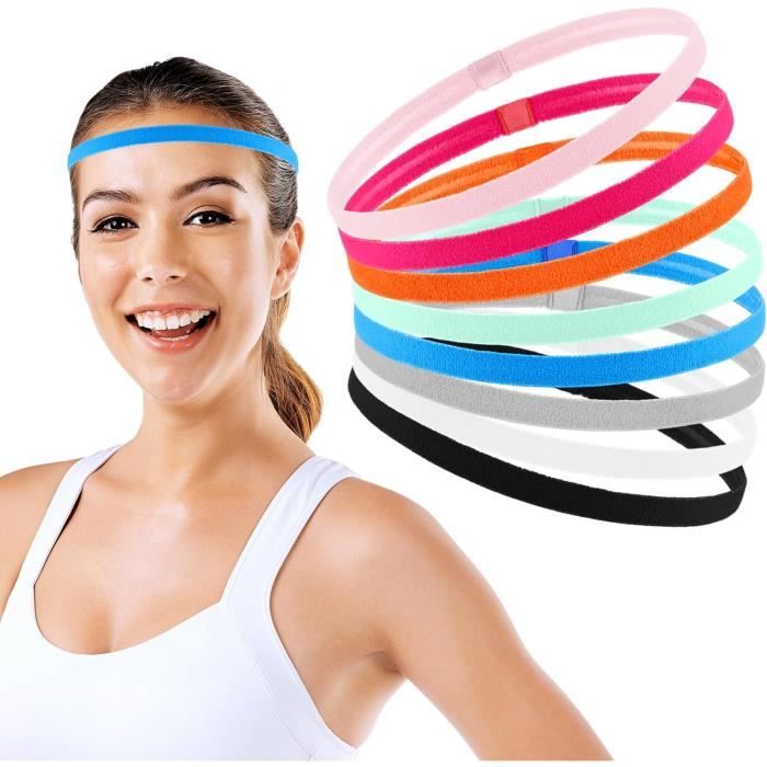 Bandeau De Sport Fin - Pour Cheveux, Fitness, Entraînement - Antidérapant, Respirant, Pour Femmes Et Hommes