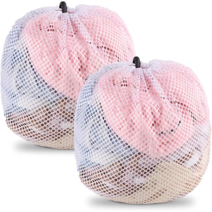 Lot De 3 Filets À Linge Pour Machine À Laver, Sacs À Linge En Maille Fine Et Durable Avec Cordes