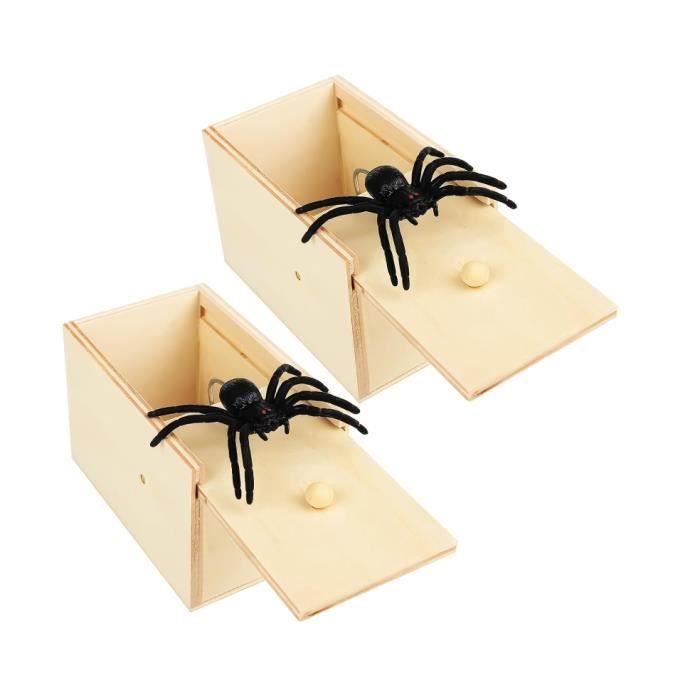 Pwshymi Boîte d'araignée Jouet de Farce Spider Box, Jouets de Farce