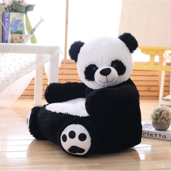 Fauteuil Bébé Canapé enfant Coussin enfant en forme de Migons panda en Peluche Chaise enfant Jouet Cadeau Anniversaire