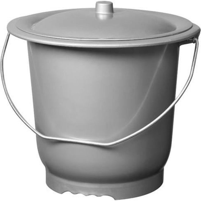 Pot De Chambre Pour Adulte Seau De Toilette Hygienique Avec Anse Couvercle Achat Vente Toilettes Seches Pot De