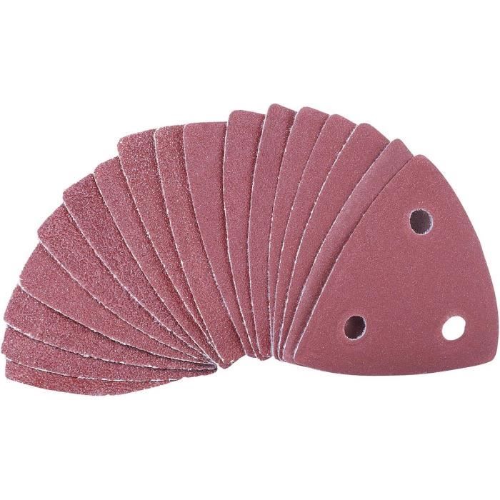 Lot De 102 Feuilles Abrasives + Patin Triangulaire 80mm Pour Outil Oscillant - Grains 60 à 240