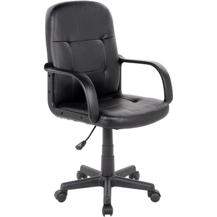 Fauteuil De Bureau Chaise Siège Sport Ergonomique Confortable Noir Et Violet 050