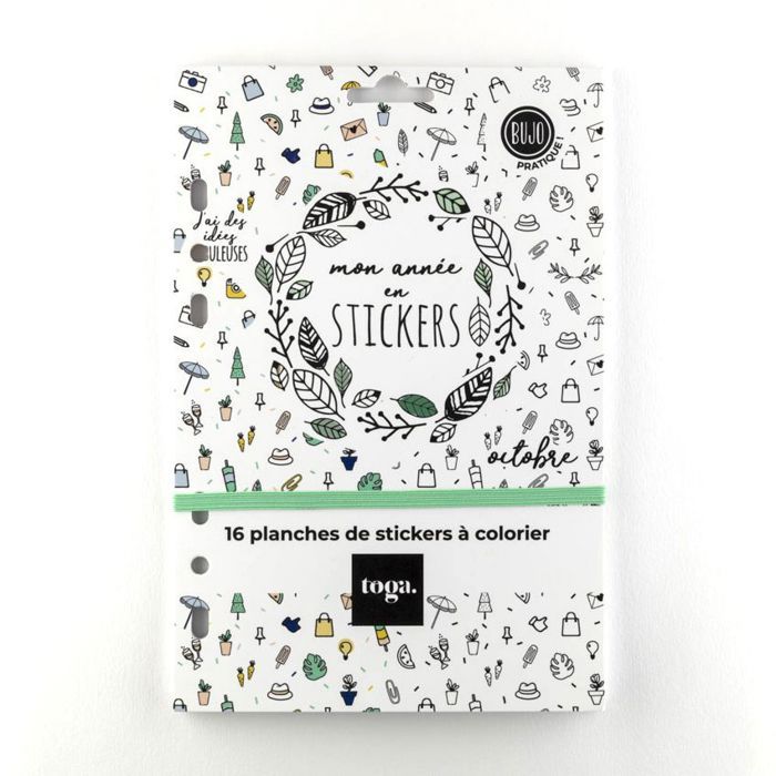 Mini Stickers Bullet Journal À Colorier - Draeger Paris