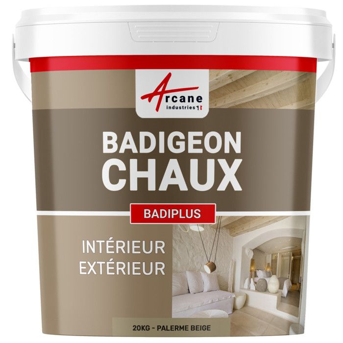 enduit a la chaux palerme beige kit de 20 kg jusqu a 100 m cdiscount maison