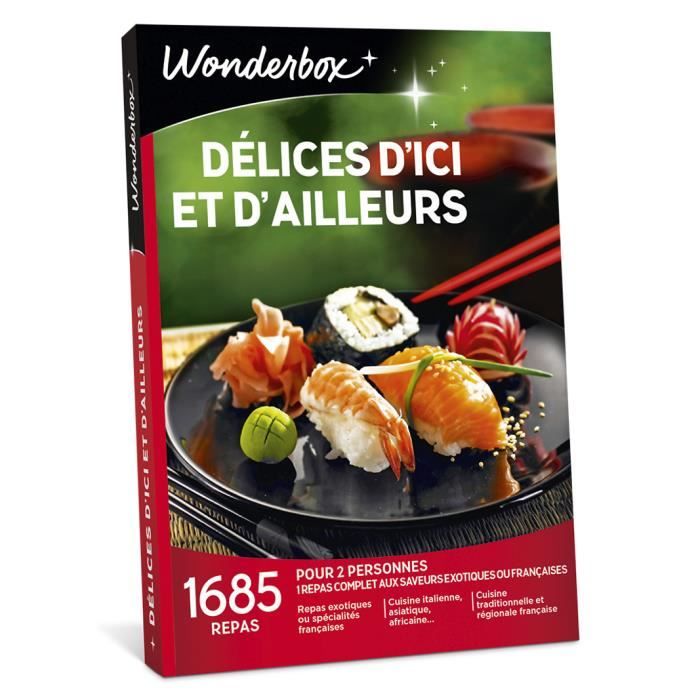 Wonderbox - Délices d'ici et d'ailleurs - 1685 repas délicieux à choisir parmis une cuisine française ou exotique