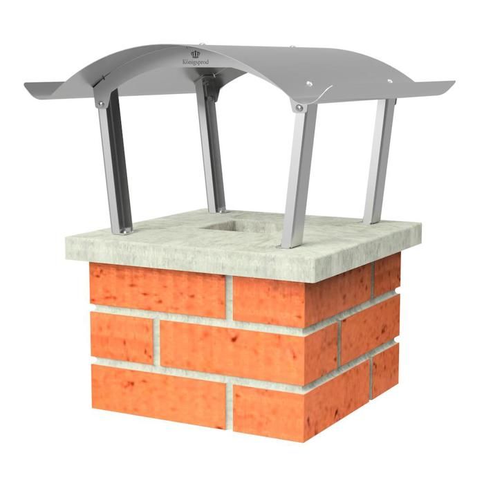 capot de cheminee capuche de pluie couvercle en acier inoxydable konigsprod napoleon 500 x 500 mm cdiscount bricolage