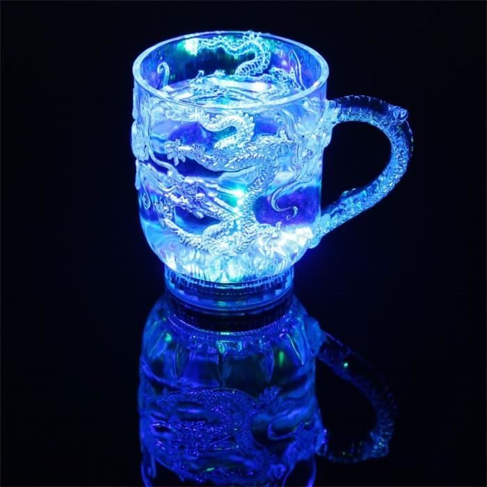 led liquide active lumineux tasse en verre inductive arc en colore tasse induction dans l eau que lumineux achat vente led liquide active lumineux ta cdiscount