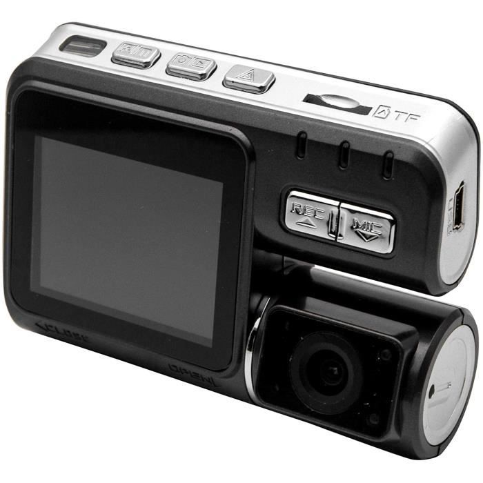 vision nocturne avec écran LCD IPS 4 pouces surveillance du stationnement Riloer Dash Cam caméra de bord à double objectif Full HD 1080P pour voitures enregistrement en boucle grand angle 170 ° 