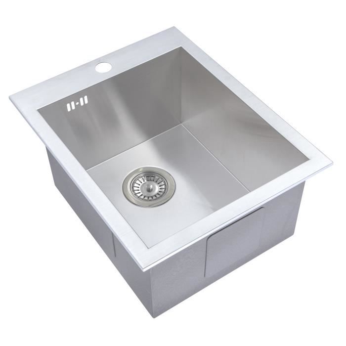 fait a la main petit evier inox encastrable ds021 cdiscount bricolage