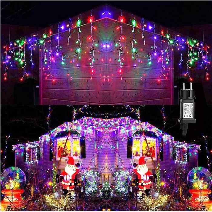 Guirlande Lumineuse LED Noël 30 Mètres - 300 LED Multicolores, 8 Modes, Télécommande - Pour Intérieur Et Extérieur - 2
