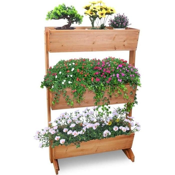 Unho Jardiniere Verticale En Bois Avec 3 Bacs A Fleurs Interieur Exterieur Potager Pour Culture De Legumes Herbes Plantes Fleurs Achat Vente Jardiniere Bac A Fleur Jardiniere En Bois A 3 Niveaux Cdiscount Bac à fleur au meilleur prix parmi le plus grand choix du web sur meubles.fr. unho jardiniere verticale en bois avec 3 bacs a fleurs interieur exterieur potager pour culture de legumes herbes plantes fleurs