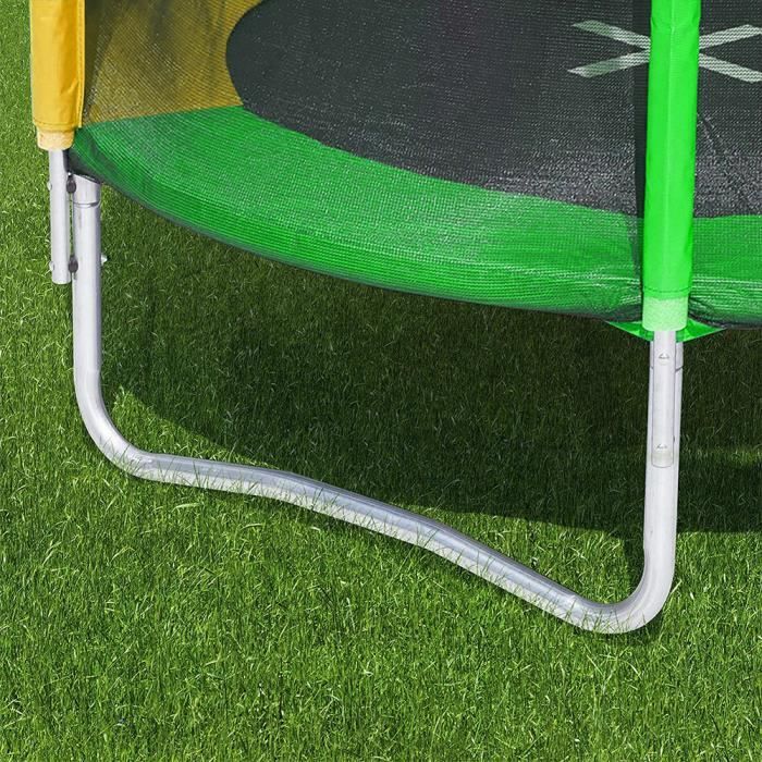 Trampoline 305 cm - Trampoline de jardin rond - avec filet de sécurité - échelle et Trampoline 305 cm - Trampoline de jardin rond - avec filet de sécurité - échelle et