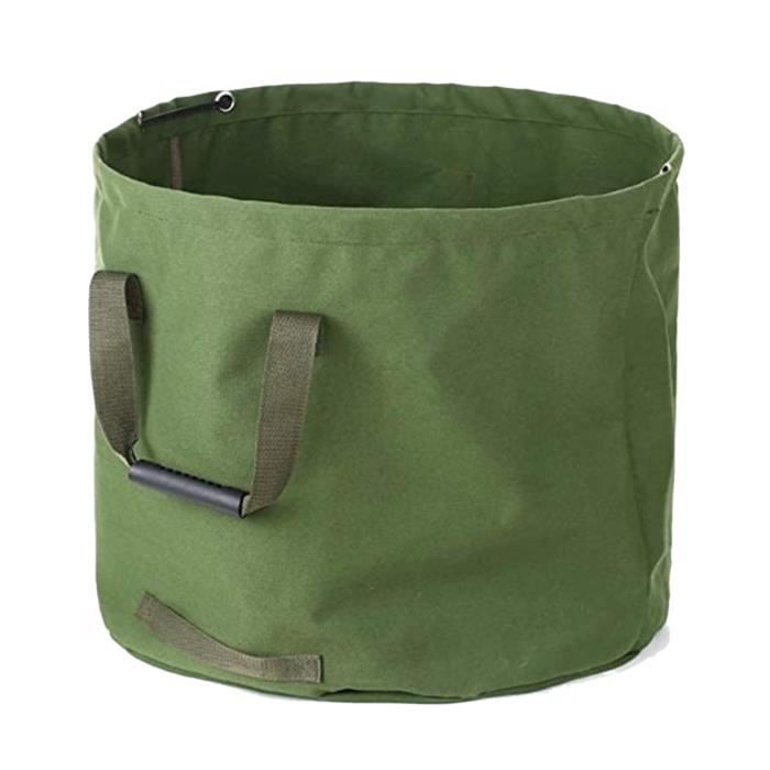 Sac De Jardin Pliable 37,8 L – Réutilisable, Avec Poignées, Pour Feuilles, Herbe, Débris !