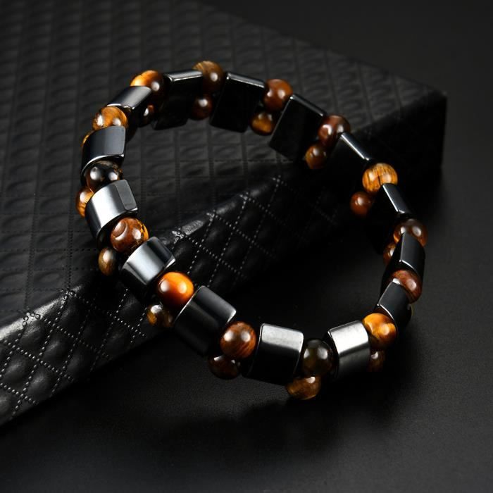 Bracelet Magnétique En Hématite Coloré - Thérapie Par Aimants Pour Soulager Les Douleurs Articulaires