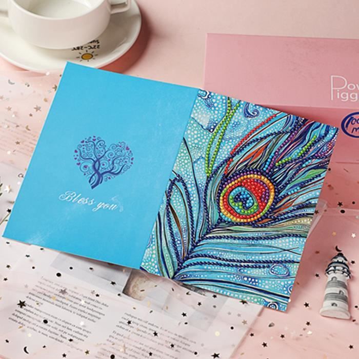 Carte Anniversaire Faite Main – Art 5D Cristal – Originale Et Brillante