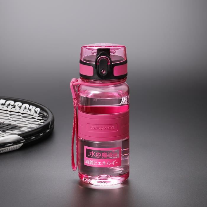 KQDRAVINE Gourde De Sport 250 Ml - Sans BPA, Anti-fuite, Avec Clip Ceinture - Pour Course, Marathon, Randonnée, Fitness
