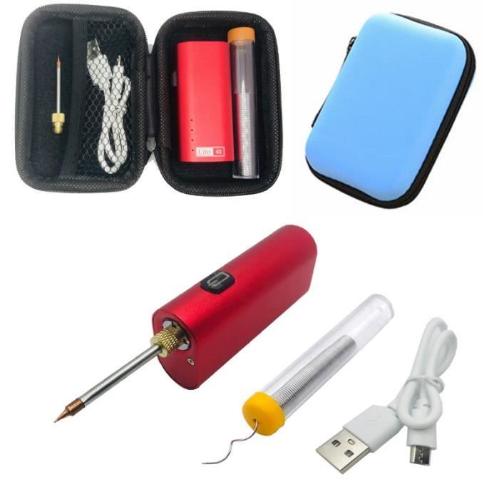 Fer à souder électrique 14pcs 60W Kit de fer à souder à manche en plastique Outil de soudage à