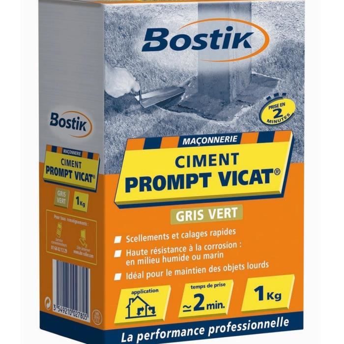 Ciment prompt Vicat 1kg Achat Vente ciment beton Ciment prompt Vicat 1kg bon marche 2009930443466 Black Friday Cdiscount
