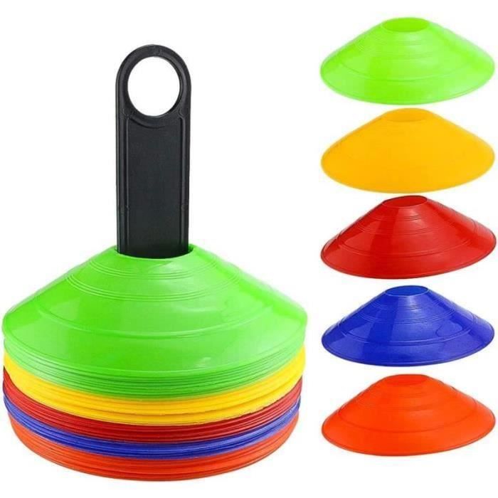 12 Cônes De Signalisation Orange Pour Sport | Football, Entraînement Enfants/Chiens | 17.5cm, Empilables