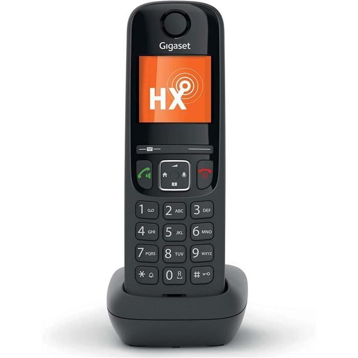 Gigaset AS690HX Téléphone Portable Avec Fonction Mains Libres De Haute Qualité, Clavier éclairé