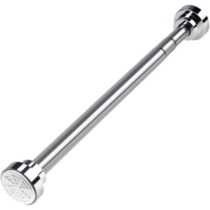 Tringle à Douche Extensible Sans Perçage - Télescopique 310-360 Cm - Argent, Inox