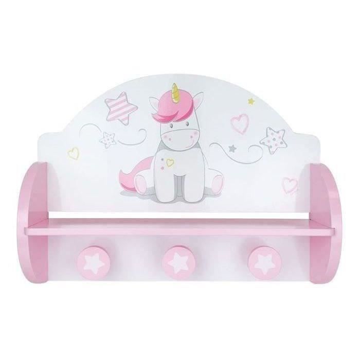 FUN HOUSE Etagère Portemanteau Licorne Pour Enfants