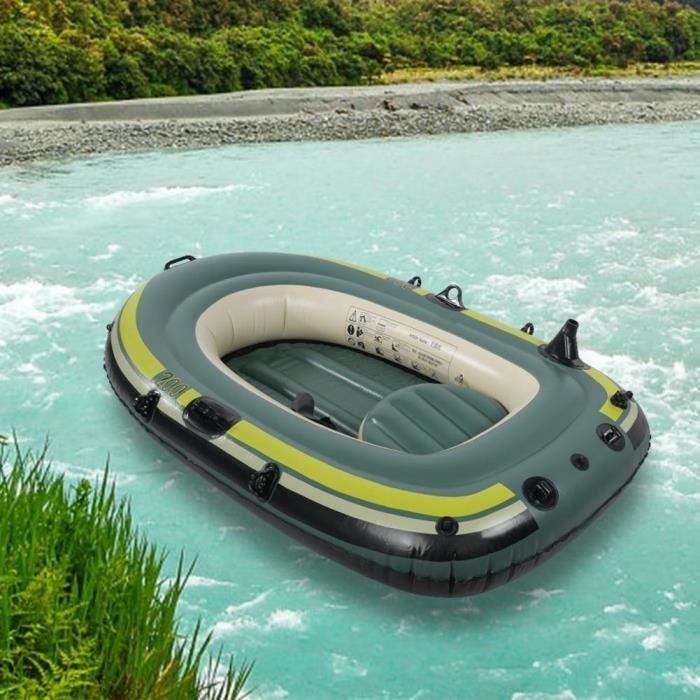 Bateau Gonflable 1 Personne PVC - Capacité 180kg | Pour Pêche, Loisirs Nautiques | Transport Facile