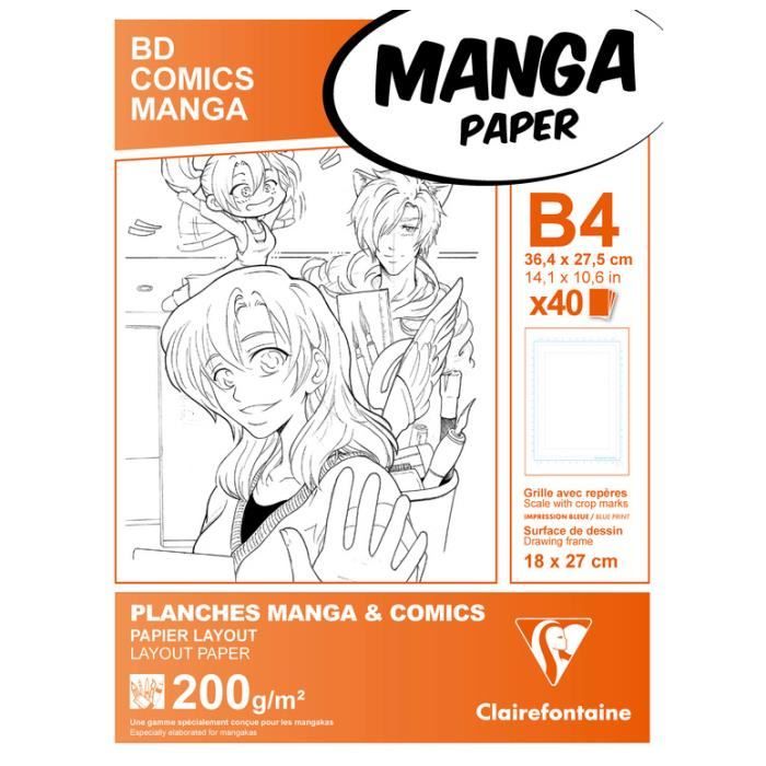 Manga Etui Bdcomic B4 40f Gs 200g Blanc