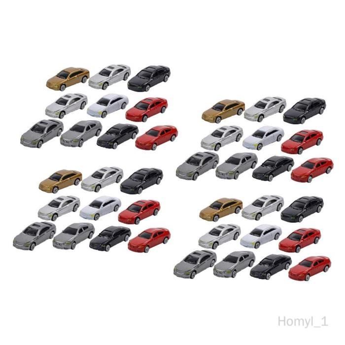 ZYWUOY Lot de 60 figurines de modélisme 1:87 non peintes H0 Figurines debout H0 Accessoires en plastique