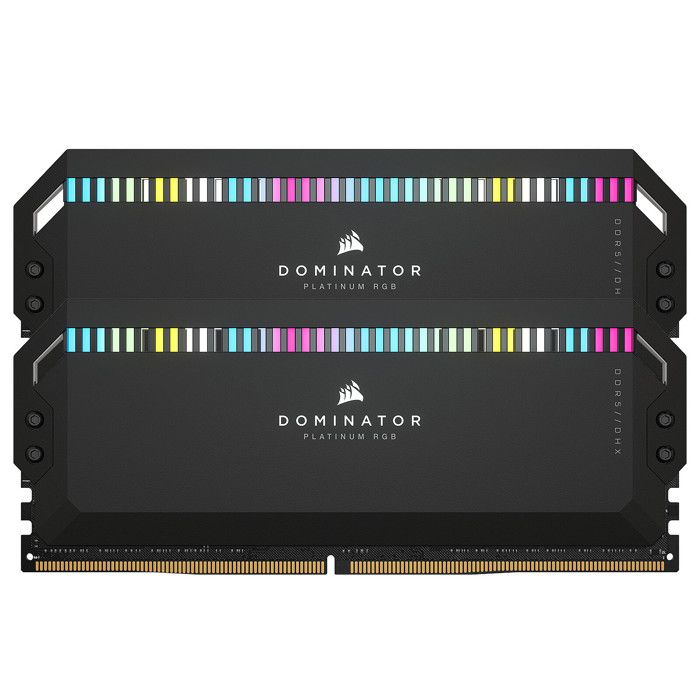 Corsair Dominator Platinum DDR5 RGB 64 Go 2 x 32 Go 6000 MHz CL30 Kit Dual Channel 2 barrettes de RAM DDR5 PC5 48000 CMT64GX5M Cdiscount Informatique