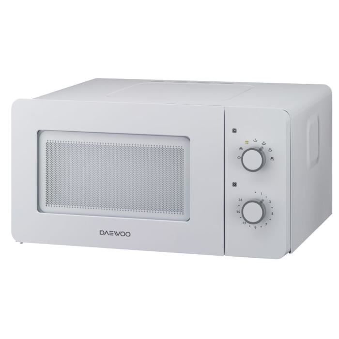 Daewoo KOR-5A17W, Comptoir, Micro-ondes uniquement, 15 L, 500 W, Rotatif,  Blanc - Cdiscount Electroménager