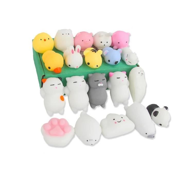 Pieces Mochi Squishy Jouets Kawaii Squishy Chat Jouets De Soulagement De L Anxiete Pour Enfants Adultes Solide Mini Lente Rising Cdiscount
