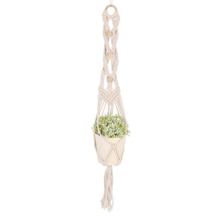 Cintre Chapeau Macrame, Porte-chapeau Boho Rack avec pompons - Couvercle mural Écran de rangement pour salon, bureau, salle de bain, salle à manger