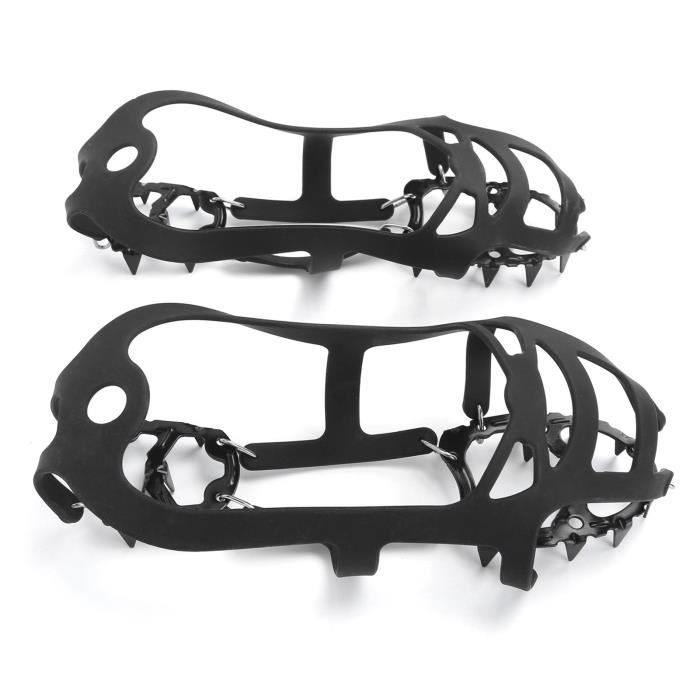 Dioche crampons pour chaussures Crampons 18 dents antidérapantes