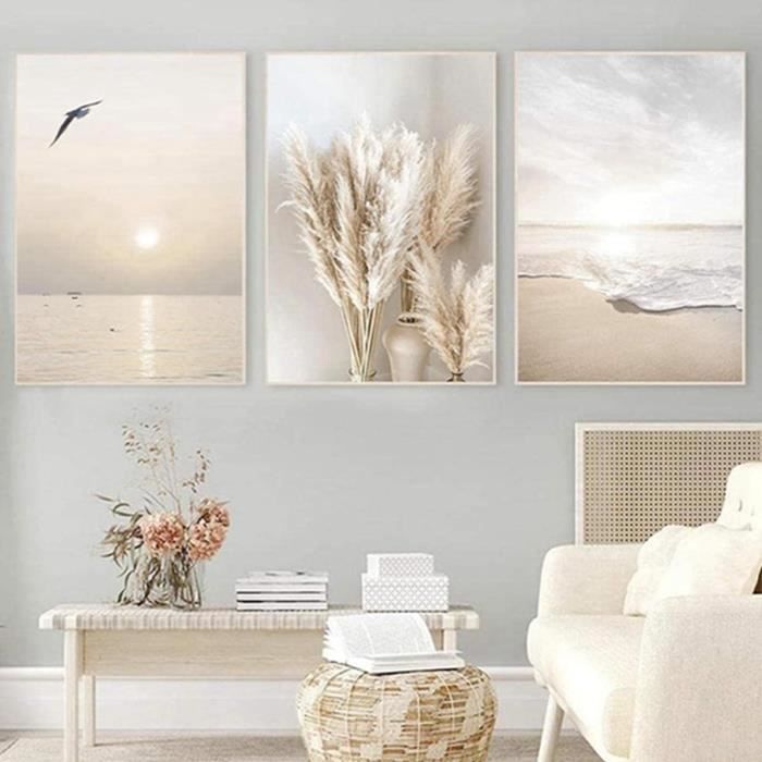 Lot De 3 Posters Plantes Vertes Modernes – 20x30 Cm – Décoration Murale Nature Sans Cadre Pour Salon & Chambre